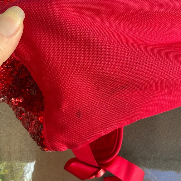 Disney Red Sequined Minnie Mouse Backpack - Picture 9 of 10